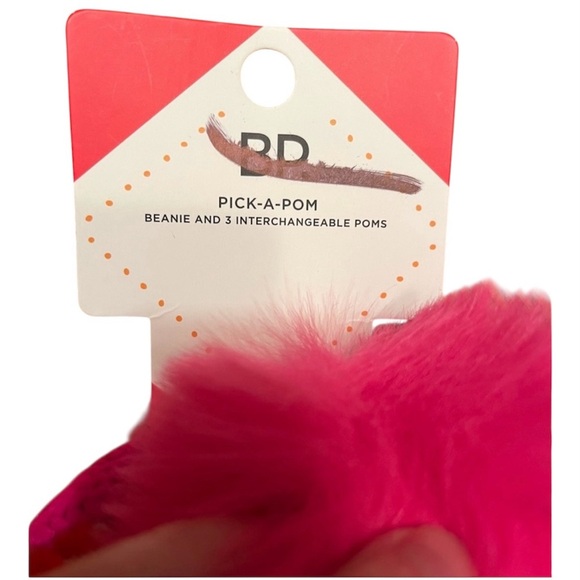 BP (Nordsrom) Fuchsia Pick A Pom Beanie - Picture 6 of 7
